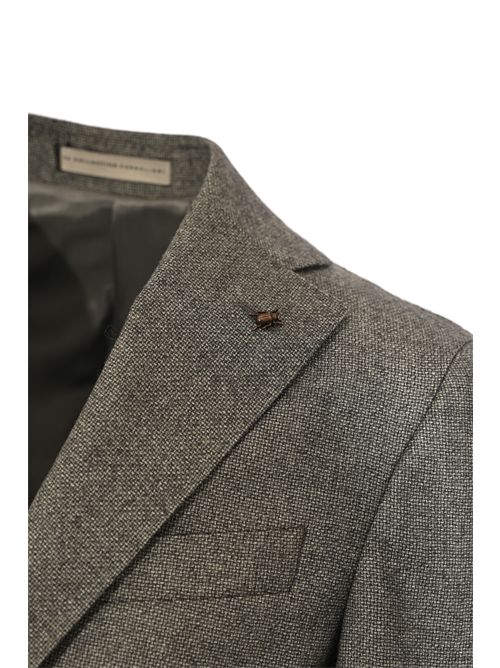 Giacca monopetto in lana Grigio Cc Corneliani | 26XZ23 2666384017